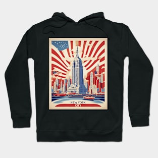 New York United States of America Tourism Vintage Poster Hoodie